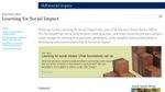 Learning for Social Impact